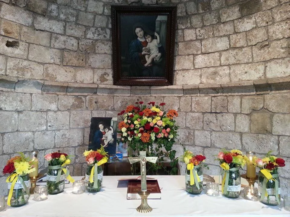 The icon of the Virgin in the shrine of Our Lady of the Gate